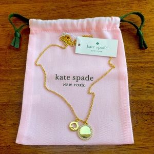 Kate Spade “spot the spade” charm necklace